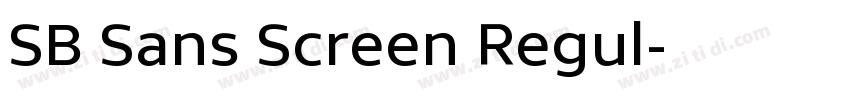 SB Sans Screen Regul字体转换